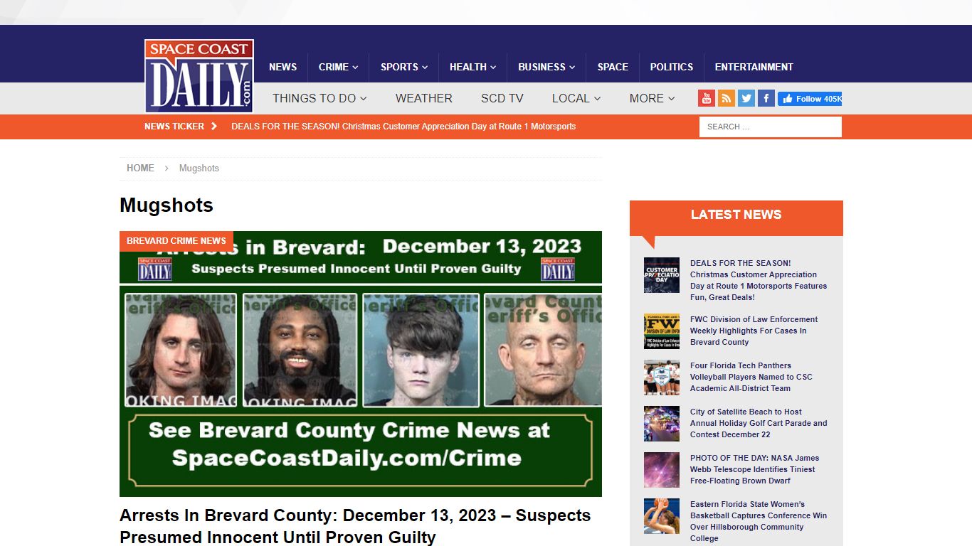 Mugshots Archives - Space Coast Daily